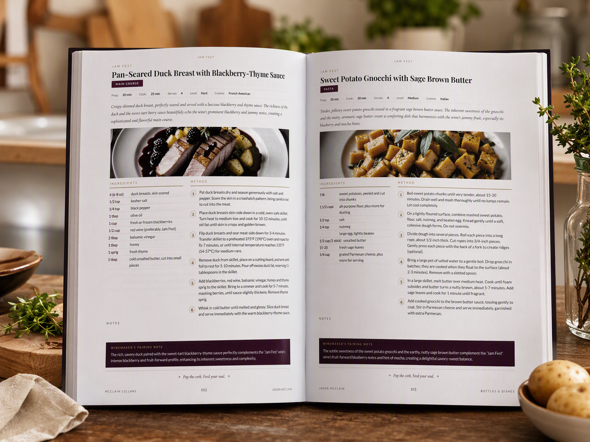 Discover Culinary Magic with the New McClain Cellars Cookbook
